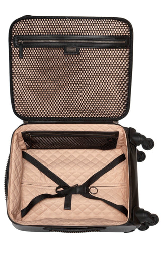 CHANEL (RARE) Luggage Size: 14" x 8" x 16.75"; 18" drop handle