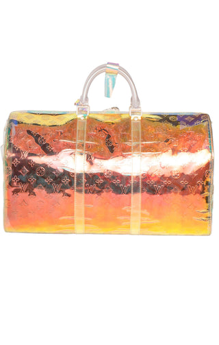 LOUIS VUITTON (RARE) Luggage Size: 19.75" x 8.75" x 11.625"; 4.5" drop handle