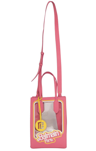 BALMAIN x BARBIE (RARE) Handbag Size: 7.75" x 4.825" x 11"; 5.75" drop handle
