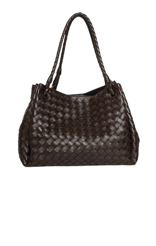 BOTTEGA VENETA (RARE) Handbag Size: 13" x 8.5" x 10"; 8.5" drop handle