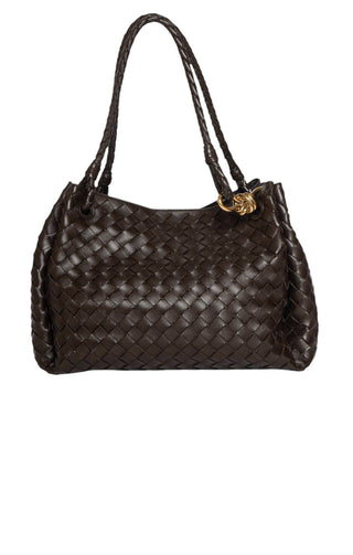 BOTTEGA VENETA (RARE) Handbag Size: 13" x 8.5" x 10"; 8.5" drop handle