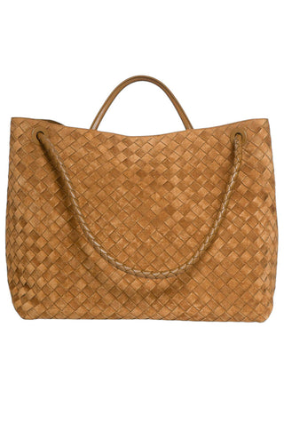 BOTTEGA VENETA (RARE) Handbag Size: 15.5" x 8" x 13"; 3" drop handle