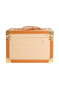 LOUIS VUITTON (RARE) Luggage Size: Bag - 11.75" x 8.5" x 8"; 1.375" drop handle Cosmetic box - 7.25" x 6.25" x 2.75"; 1.25" drop handle