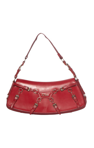 VINTAGE CHRISTIAN DIOR (RARE) Handbag Size: 12" x 2.5" x 4.25"; 7" drop handle