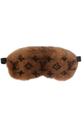 LOUIS VUITTON (RARE) Eye Mask Size: 9.25" x 4"