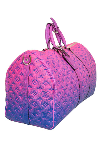 LOUIS VUITTON (RARE) Luggage Size: 20.25" x 8.825" x 11"; 29.5"-39" strap