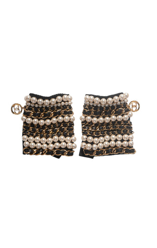 CHANEL (RARE) Fingerless Gloves Size: S