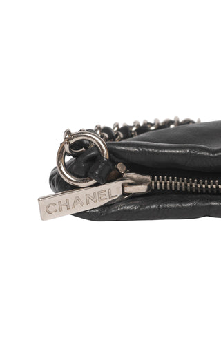 CHANEL (RARE) Handbag Size: 12" x 0.375" x 6.5"; 10" drop handle