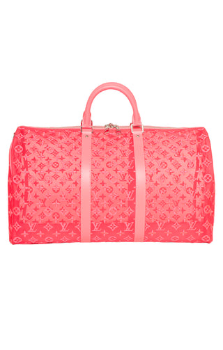 LOUIS VUITTON (RARE) Luggage Size: 21" x 8.625" x 11"; 4" drop handle