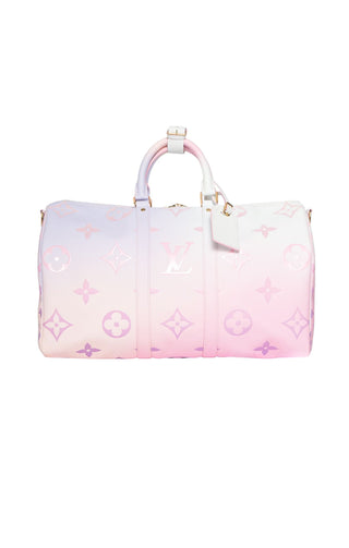 LOUIS VUITTON (RARE) Luggage Size: 18.25" x 8.375" x 10.625"; 3" drop handle