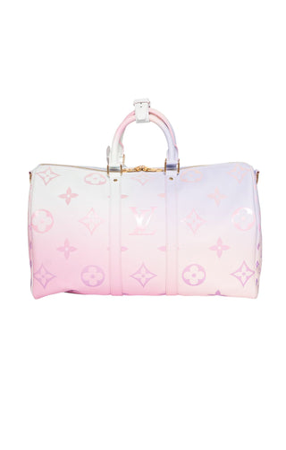 LOUIS VUITTON (RARE) Luggage Size: 18.25" x 8.375" x 10.625"; 3" drop handle