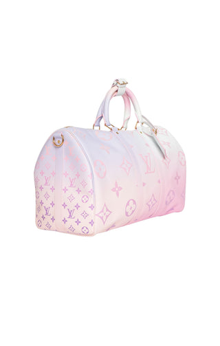 LOUIS VUITTON (RARE) Luggage Size: 18.25" x 8.375" x 10.625"; 3" drop handle