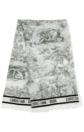 CHRISTIAN DIOR Scarf Size: 53" x 52"