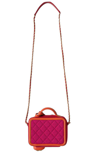 CHANEL (RARE) Handbag Size: 6.175" x 3.25" x 4.75"; 1.25" drop handle