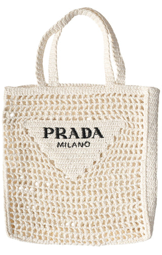PRADA Handbag Size: 13.75" x 1.375" x 15.75"; 8.5" drop handle