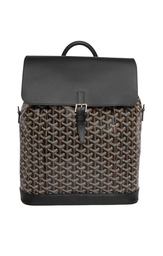 GOYARD (RARE) Backpack Size: 12.375" x 6" x 14"; 2.5" drop handle