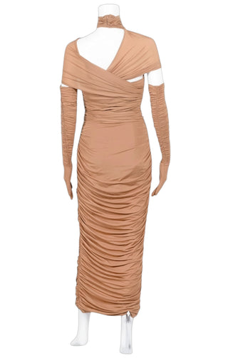 alexander wang one shoulder dress Alexander Wang Asymmetric Draped Midi Dress