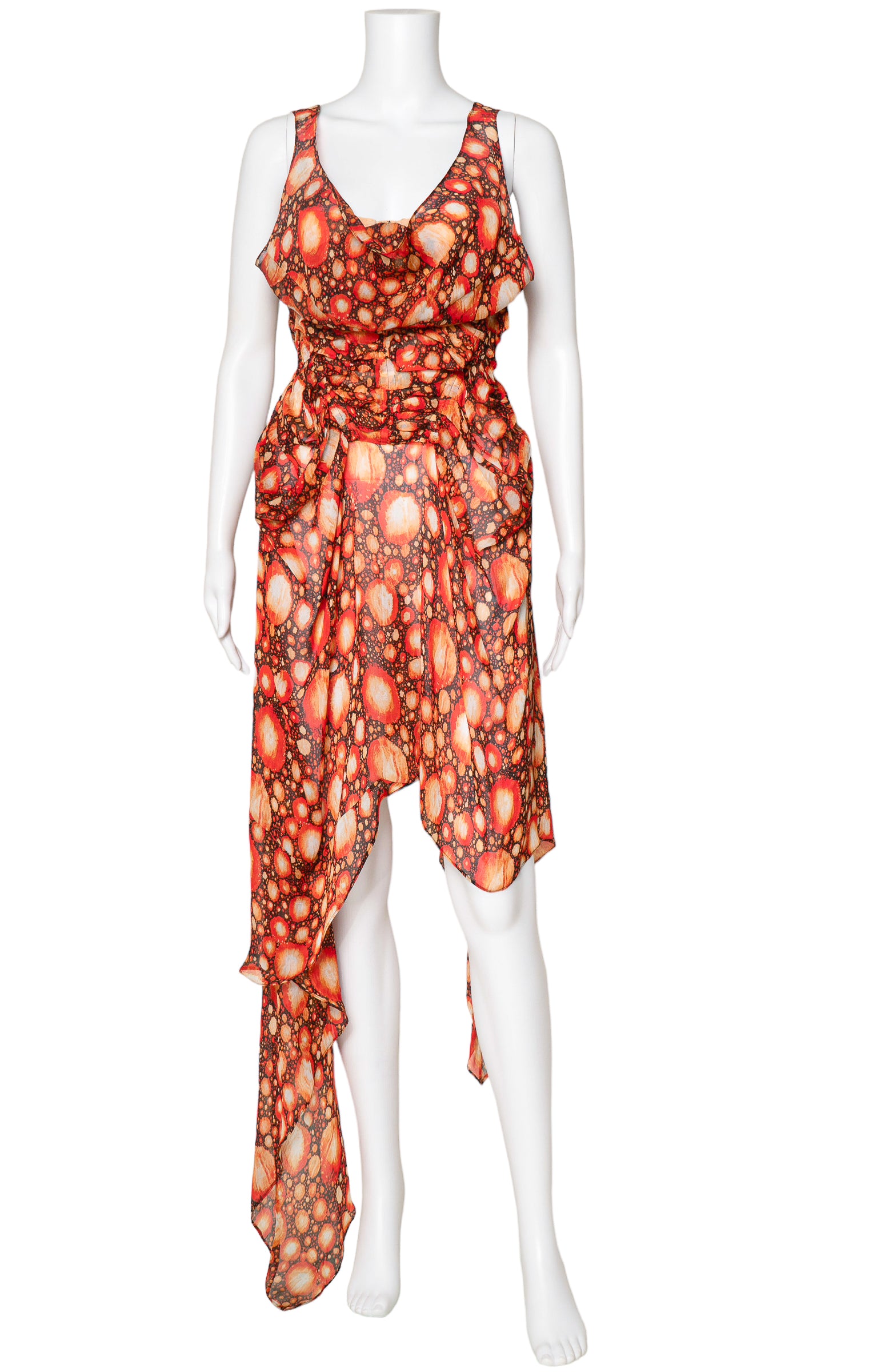 vintage jean paul gaultier dress Rare and Iconic Indian Pattern Mesh Archive 1990s Jean-Paul Gaultier Iconic "Cone
