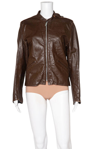 VINTAGE BROOKS LEATHER SPORTSWEAR Jacket Size: S/M