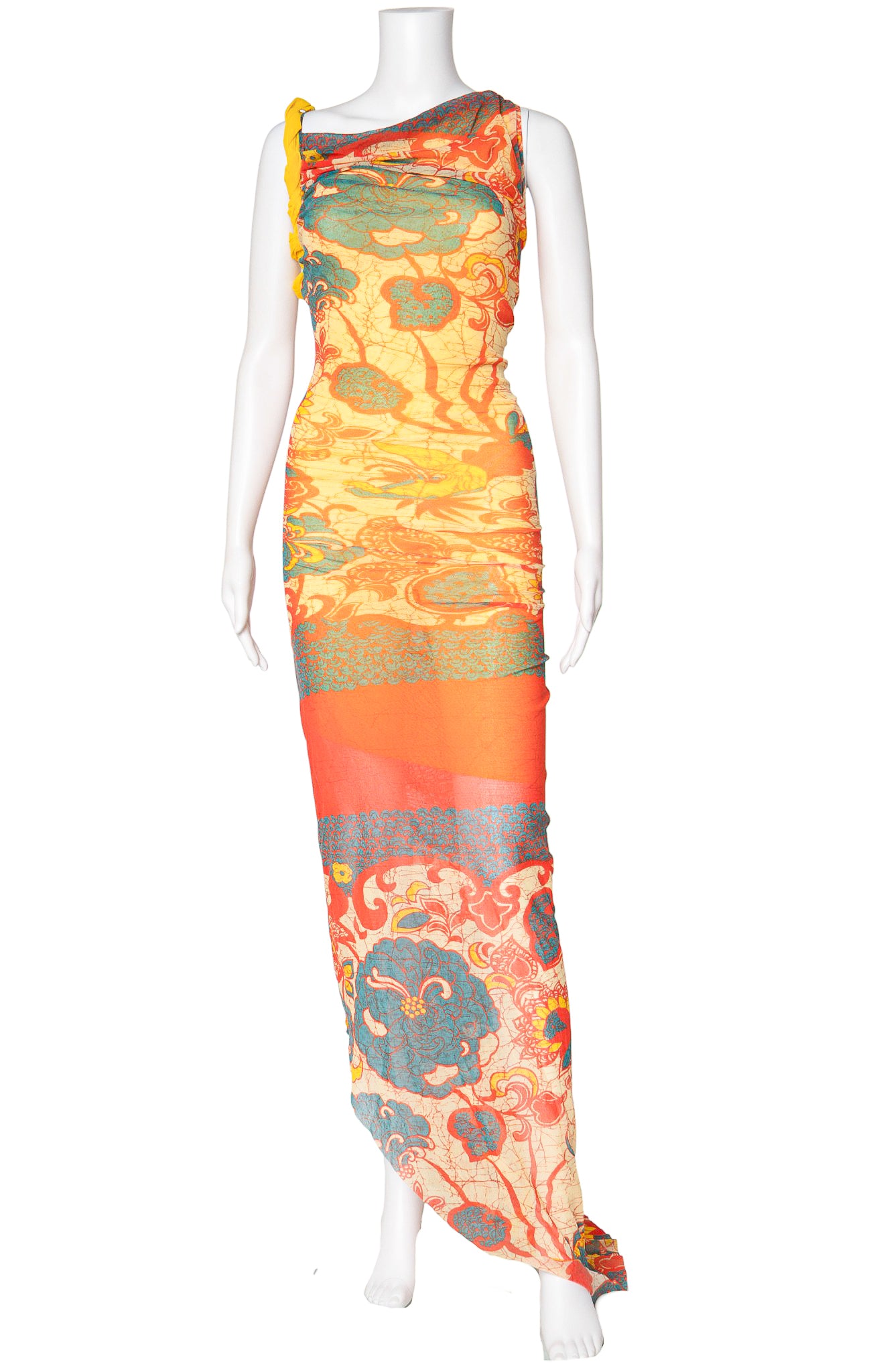 jean paul gaultier orange dress 1996 Runway Jean Paul Gaultier Orange Top/minidress. Size IT42