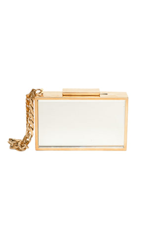 LANVIN (RARE) Bag Size: 4.825" x 1.125" x 2.825"; 4" drop handle
