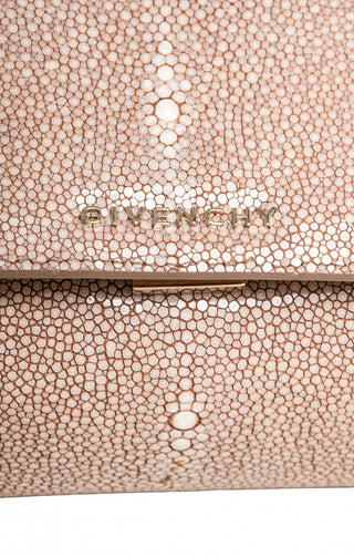 GIVENCHY (RARE) Bag Size: 7" x 4" x 6"; 1.5" drop handle