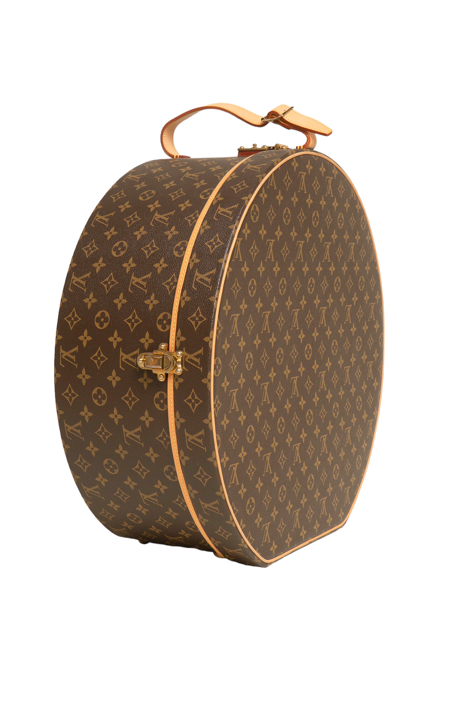 LOUIS VUITTON (RARE) Luggage Size: 50: 20" x 8" x 19"; 4.5" drop handle