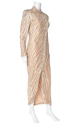 bob mackie dress 1990 Red Grapevines Beaded Sequin Silk Strapless Gown and designed to make an unforgettable statement 38 Gorgeous Bob Mackie Designs