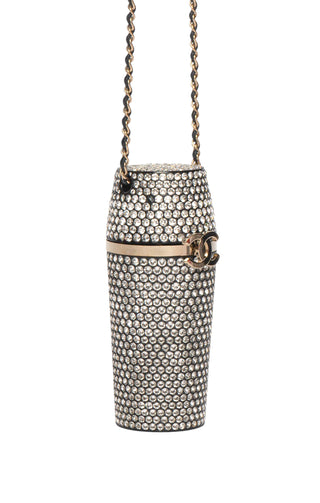 CHANEL (RARE) Lipstick Case / Handbag Size: 1.375" x 4"; 15" drop handle