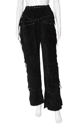 Suede Leather Pants Size: US 26/2