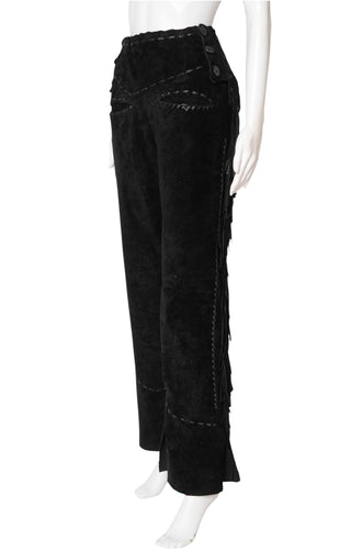 Suede Leather Pants Size: US 26/2