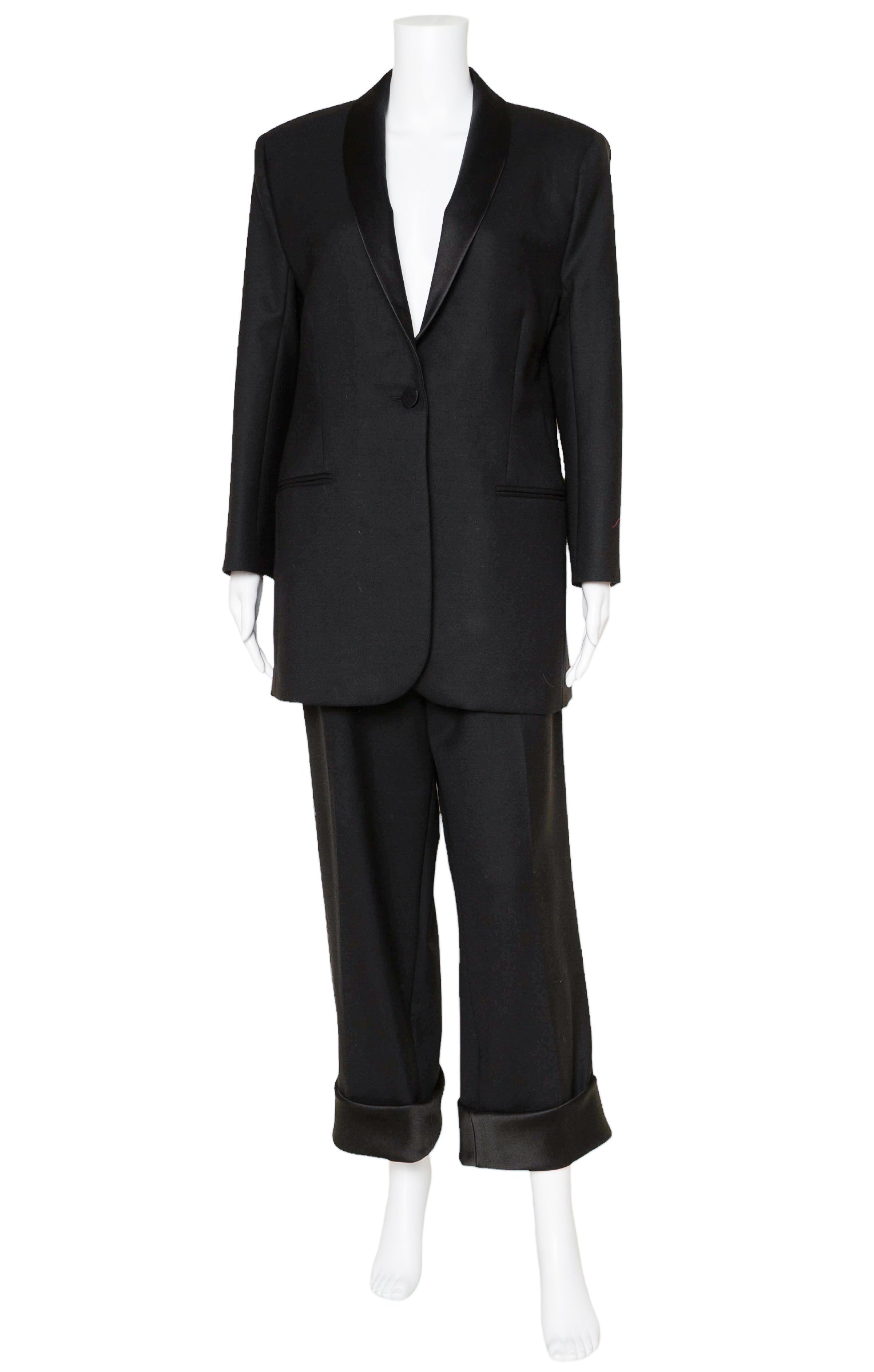 THE ROW (RARE) 3-Piece Suit Size: Jacket - US 14 Pants - US 8 Scarf - 66" x 36.5"