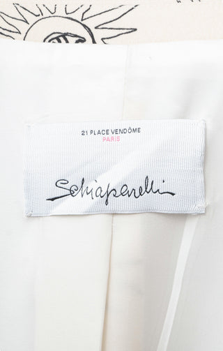 SCHIAPARELLI (RARE) Suit Size: Jacket - FR 44 / Comparable to US 10-12, Pants - FR 42 / Comparable to US 8-10