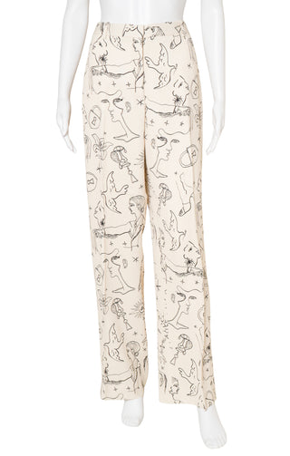 SCHIAPARELLI (RARE) Suit Size: Jacket - FR 44 / Comparable to US 10-12, Pants - FR 42 / Comparable to US 8-10