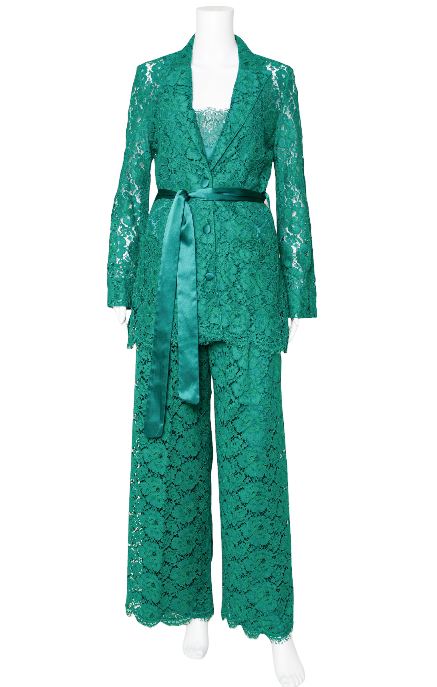 DOLCE & GABBANA (RARE) 3-Piece Suit Size: Jacket - No size tags, fits like US 4 Top - M Pants - IT 42 / Comparable to US 6