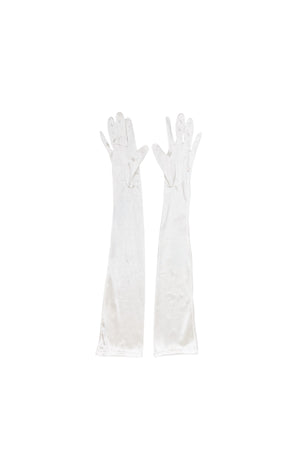 MONIQUE LHUILLIER COLLECTION (RARE) Dress & Gloves Set Size: Dress - US 8 Gloves - OSFM