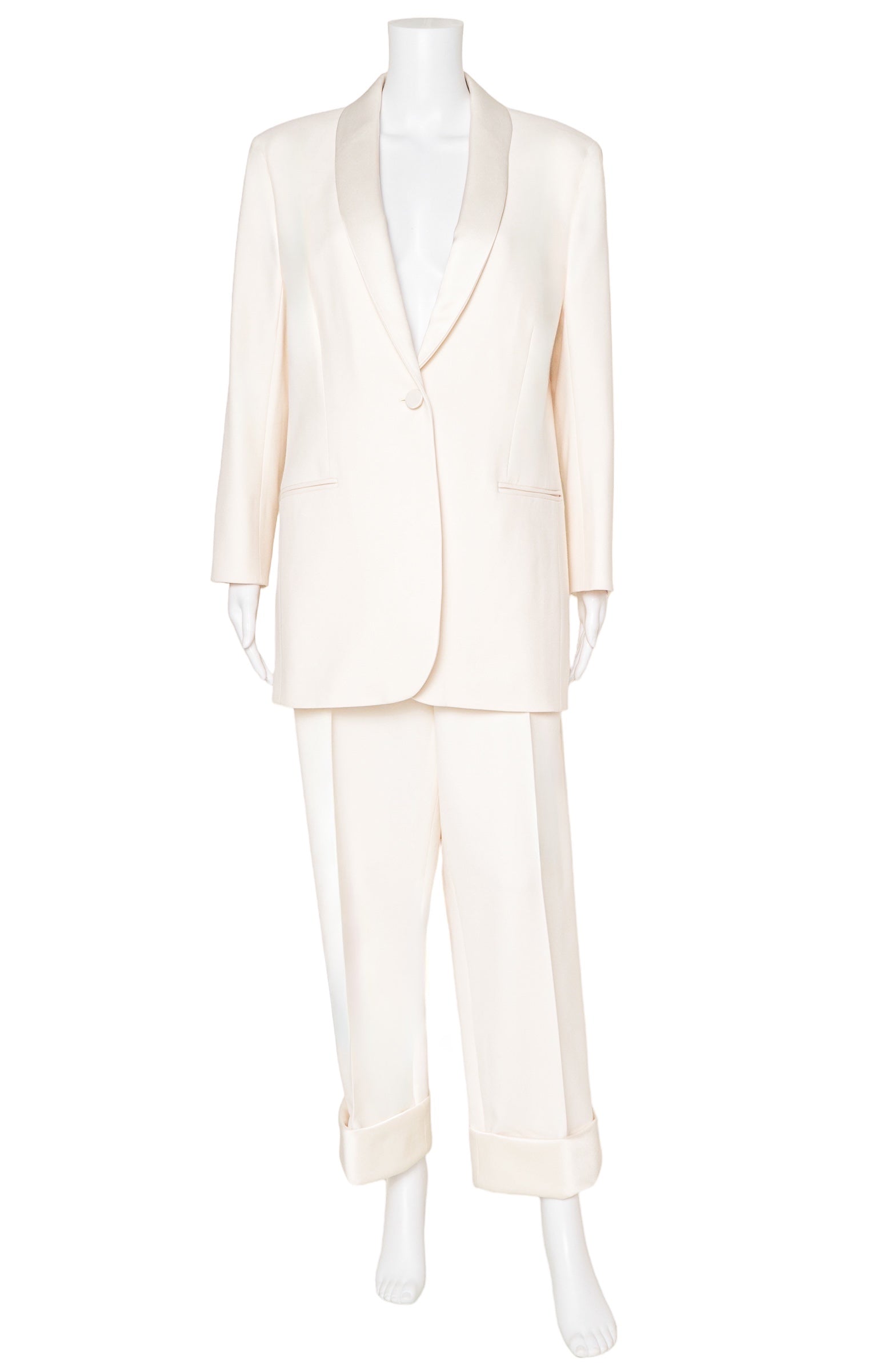 THE ROW (RARE) 3-Piece Suit Size: Jacket - US 14 Pants - No size tags, fit like US 10 Scarf - 64" x 37"