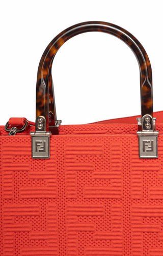 FENDI Handbag Size: 14" x 6.375" x 12"; 4.25" drop handle
