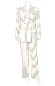 SCHIAPARELLI (RARE) Suit Size: Jacket - IT 44 / Comparable to US 6-8 Pants - IT 42 / Comparable to US 4-6