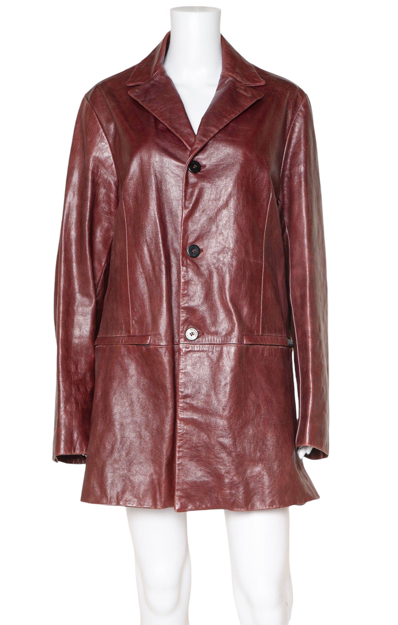 スカイ Italy製 Vintage V2 VERSACE Coat VINTAGE VERSACE V2 (RARE) Coat Size: XL – Kardashian Kloset