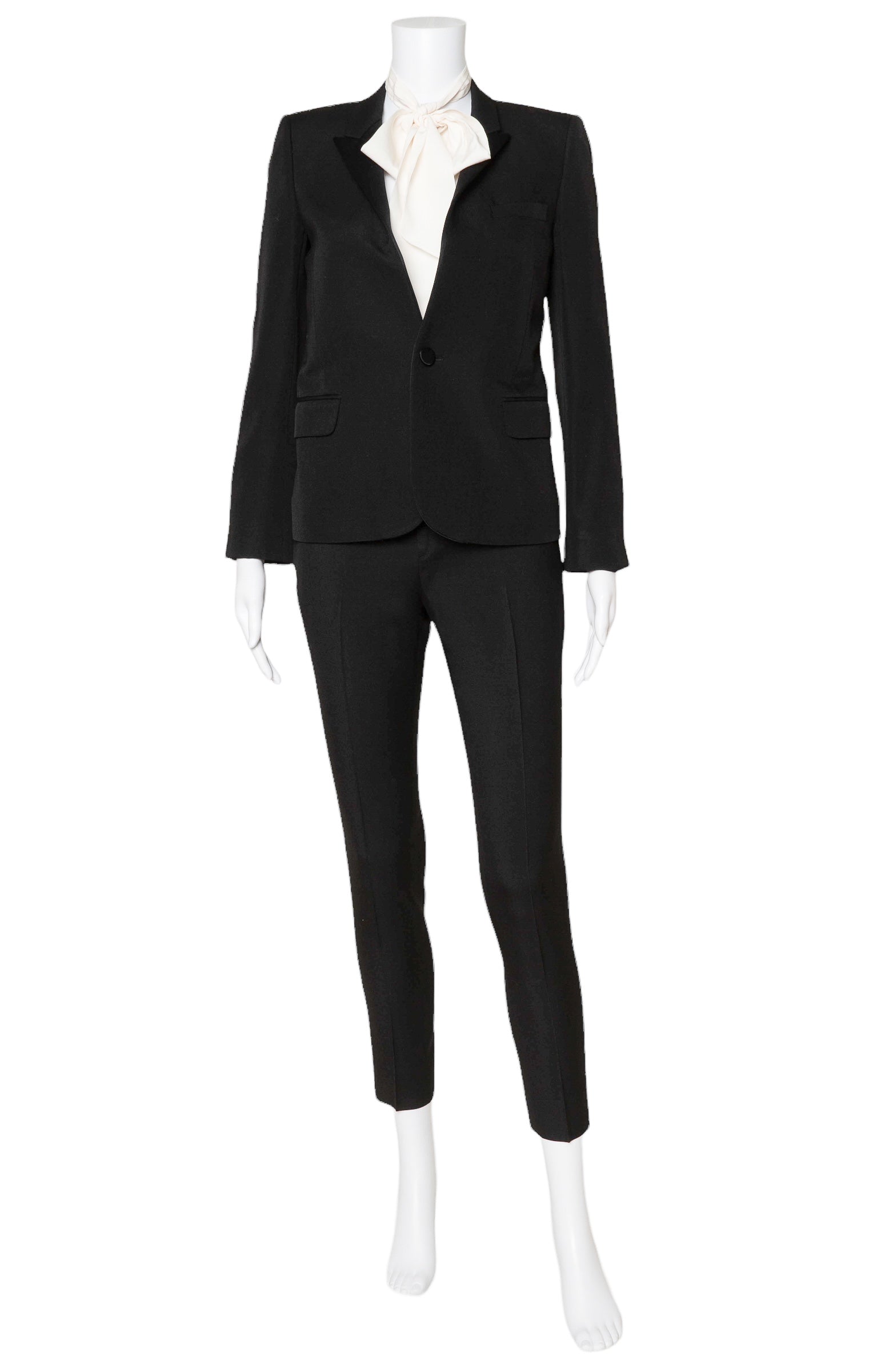 SAINT LAURENT Suit Size: Jacket - FR 34 / Comparable to US 0-2 Pants - FR 36 / Comparable to US 2-4
