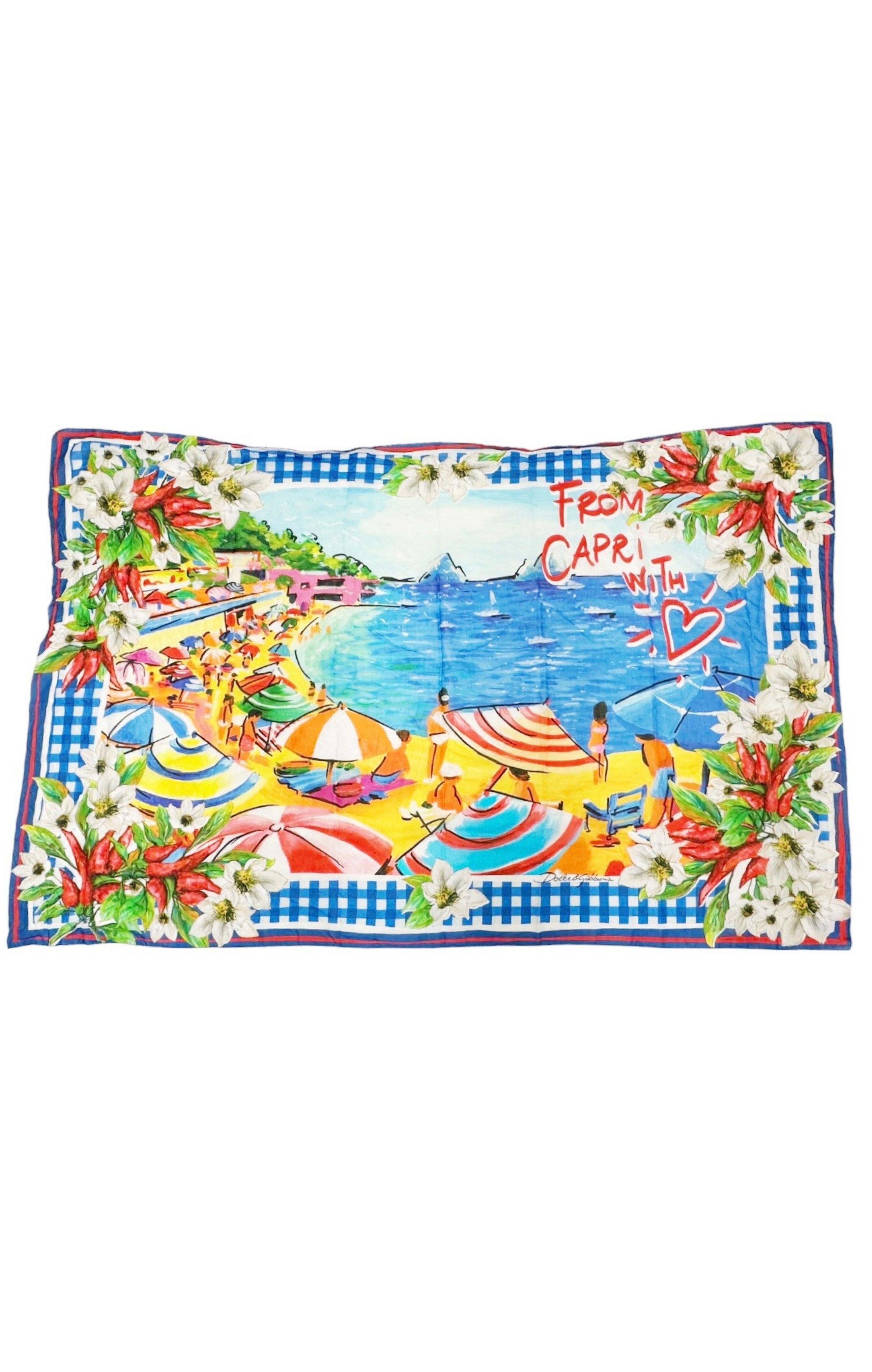 DOLCE & GABBANA (RARE) Scarf Size: 70" x 46"