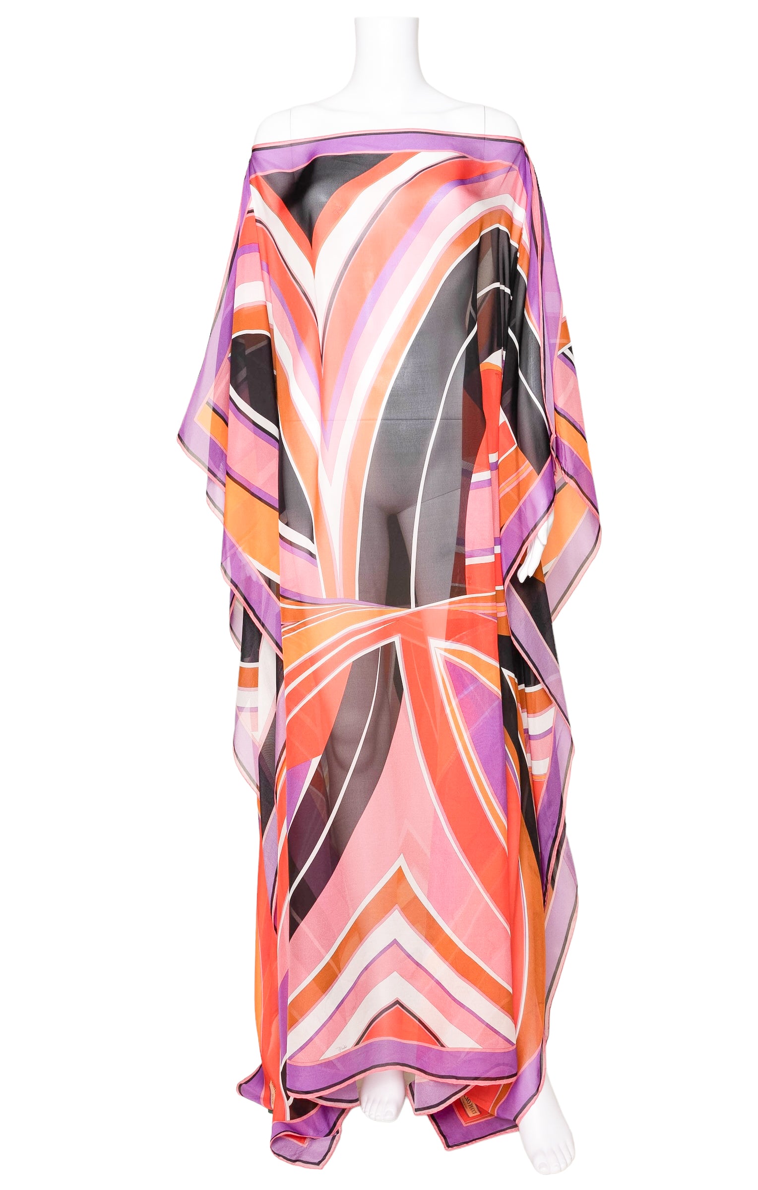 Knee length dresses Emilio Pucci - onde print kaftan dress - 3URL113U797016